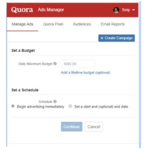 Schedulding Ad Campaing Date